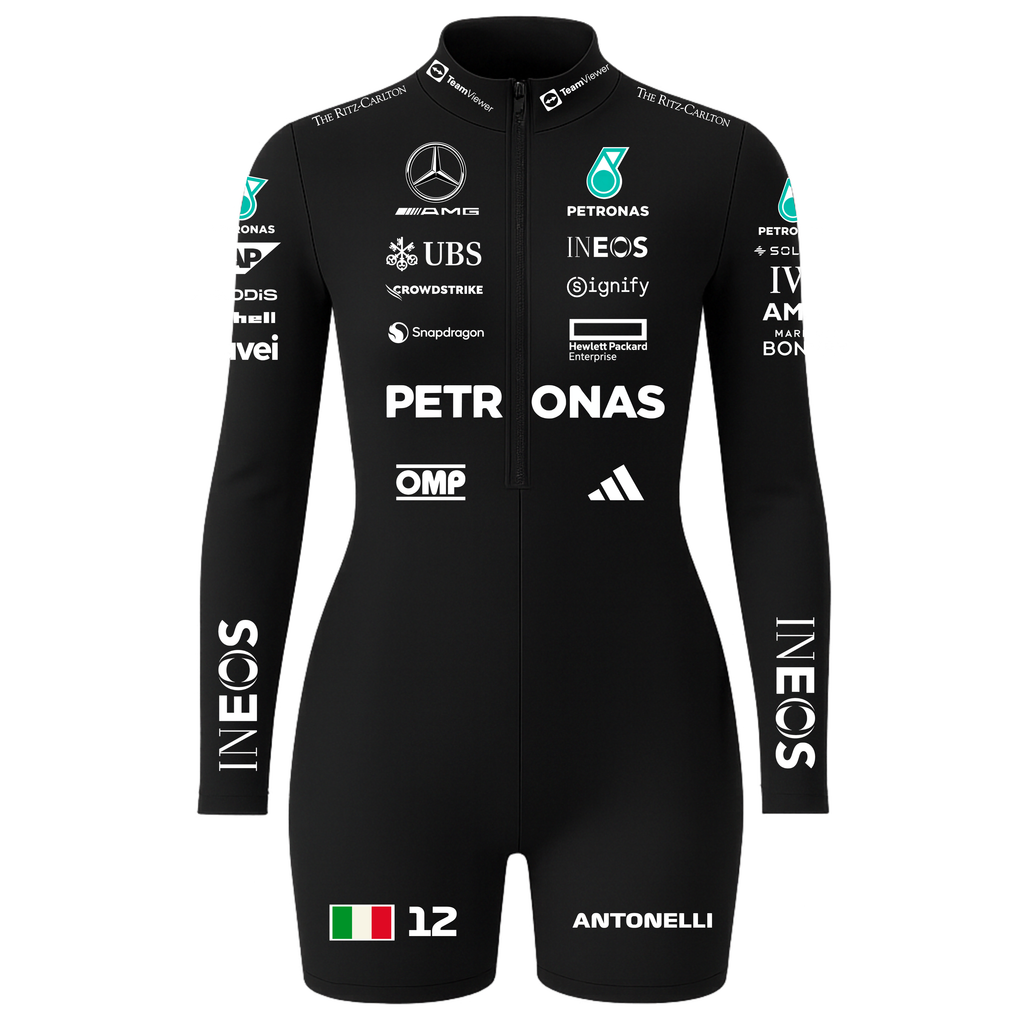 Macaquinho Kimi Antonelli Mercedes - Preto