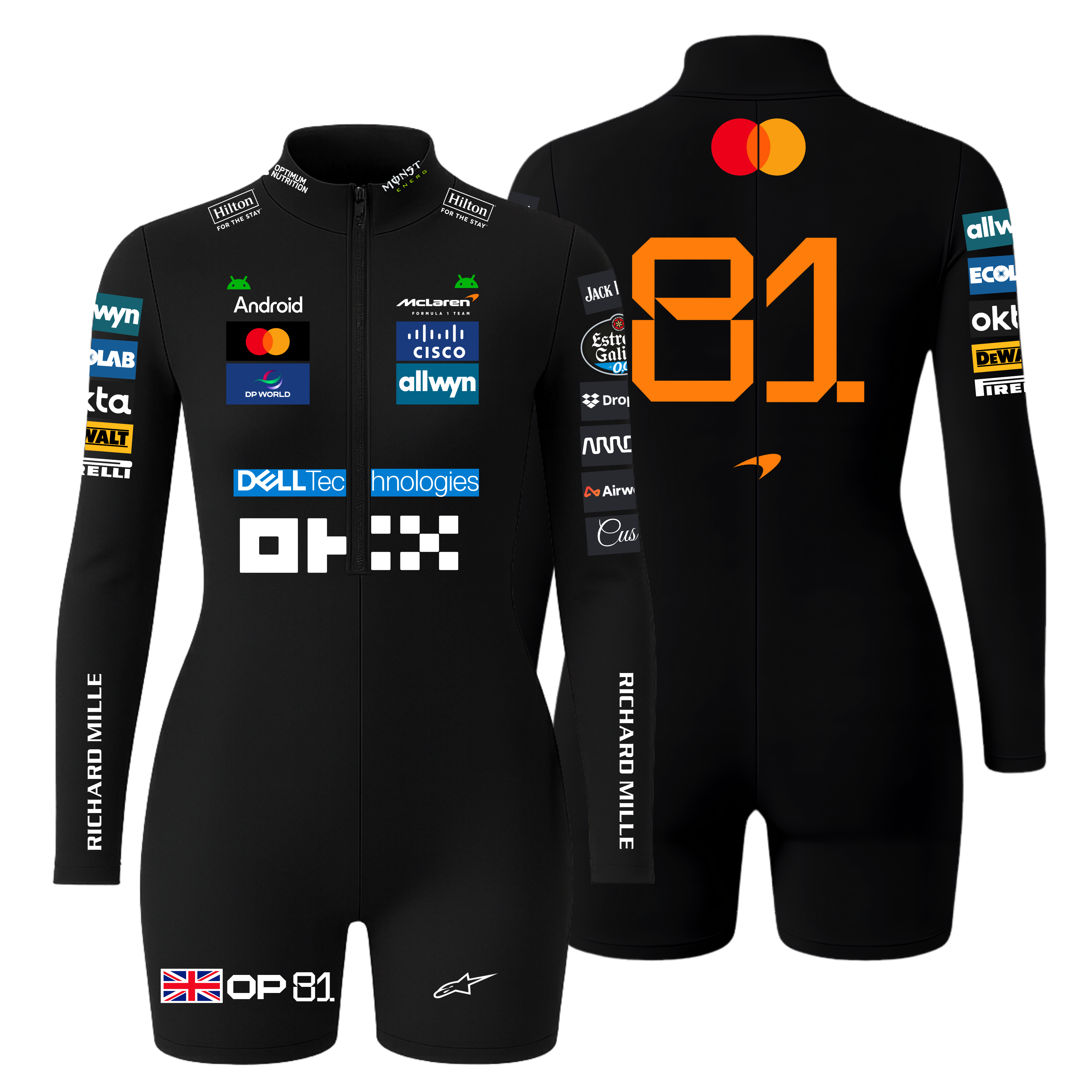 Macaquinho Oscar Piastri  McLaren - Preto