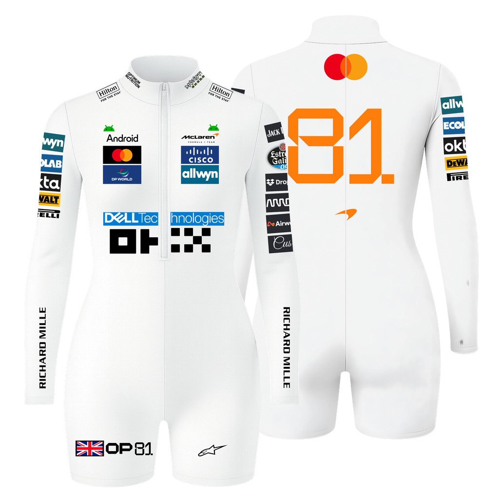 Macaquinho Oscar Piastri McLaren - Branco