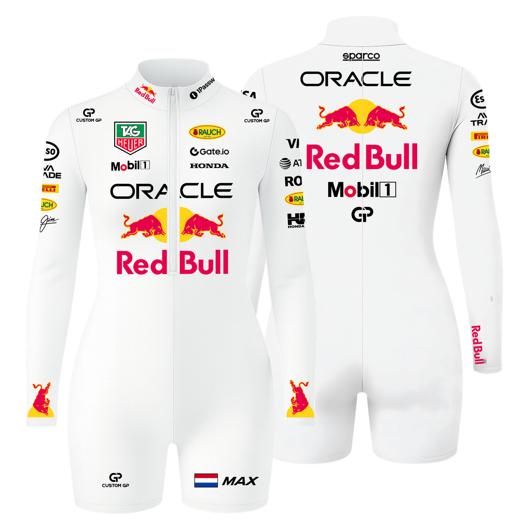 Macaquinho Max Verstappen Redbull - Branco