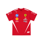 Camiseta De Algodão Charles Leclerc Ferrari - Vermelha