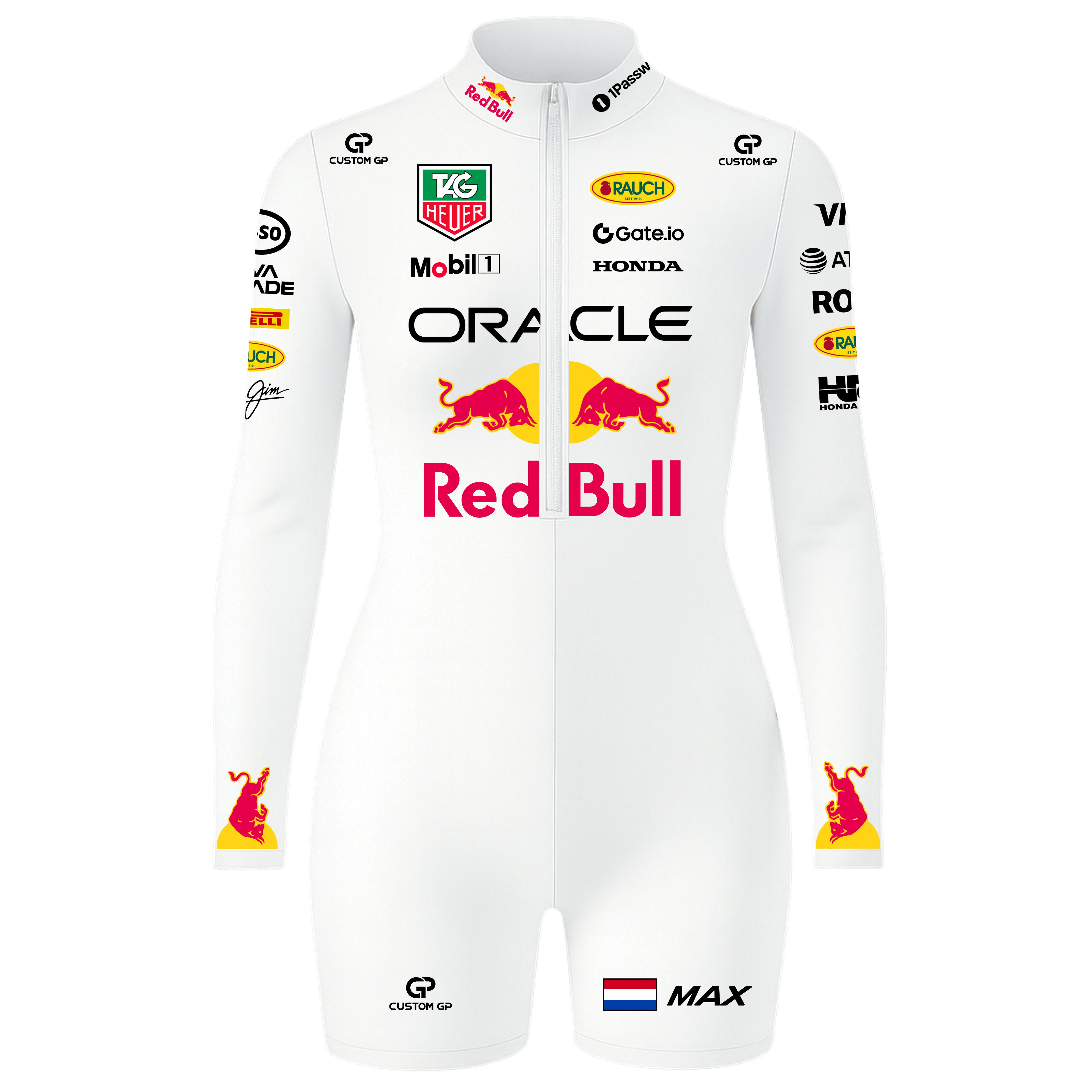 Macaquinho Max Verstappen Redbull - Branco