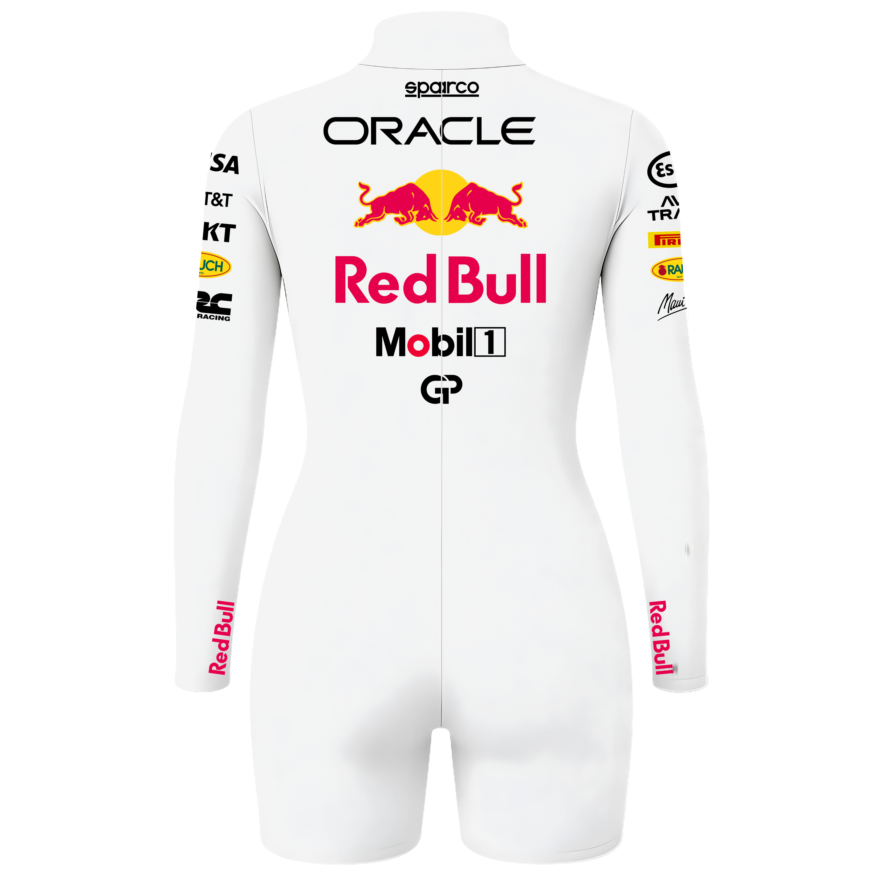 Macaquinho Max Verstappen Redbull - Branco