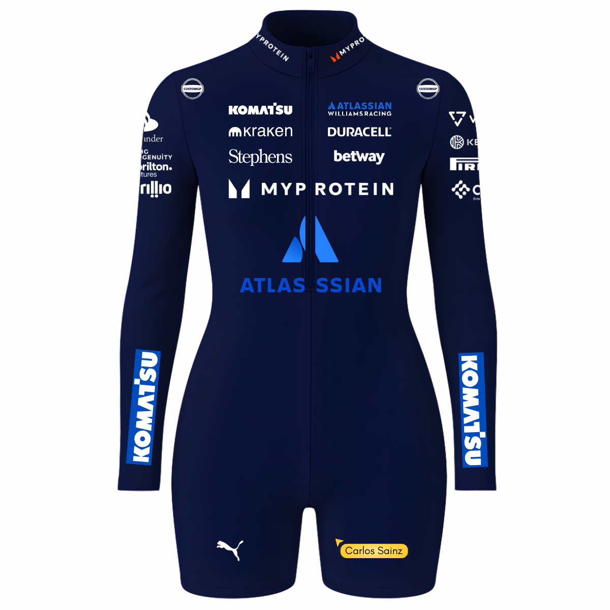 Macaquinho Carlos Sainz Willians - Azul Marinho