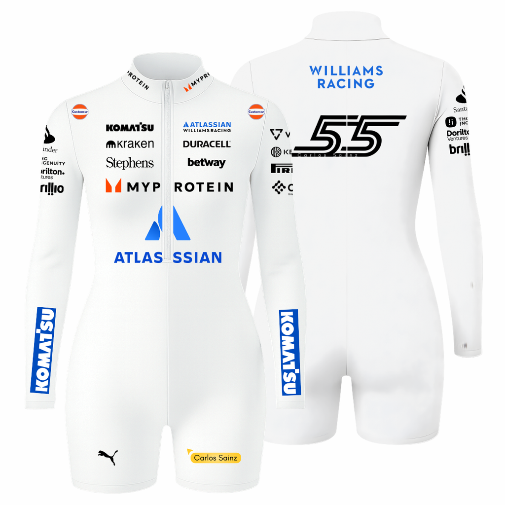 Macaquinho Carlos Sainz Willians - Branco