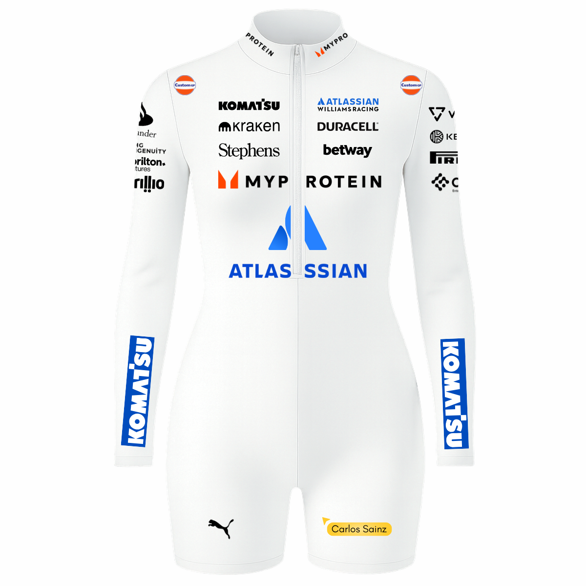 Macaquinho Carlos Sainz Willians - Branco