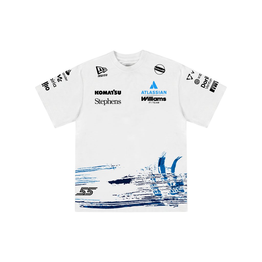 Camiseta De Algodão Carlos Sainz Williams - Branco