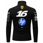 Blusa De Compressão Charles Leclerc Ferrari - Preto