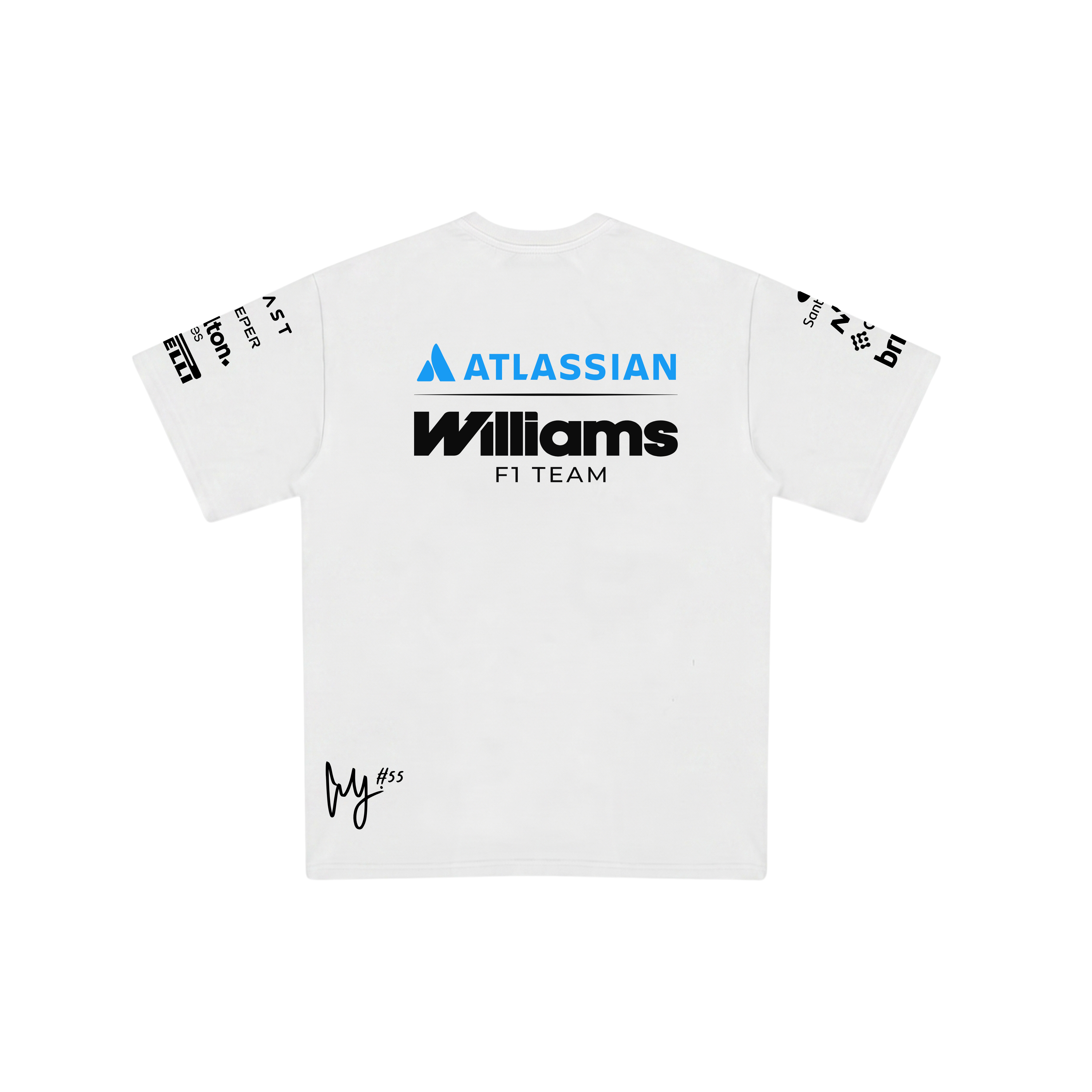 Camiseta De Algodão Carlos Sainz Williams - Branco