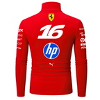 Blusa De Compressão Charles Leclerc Ferrari - Vermelho