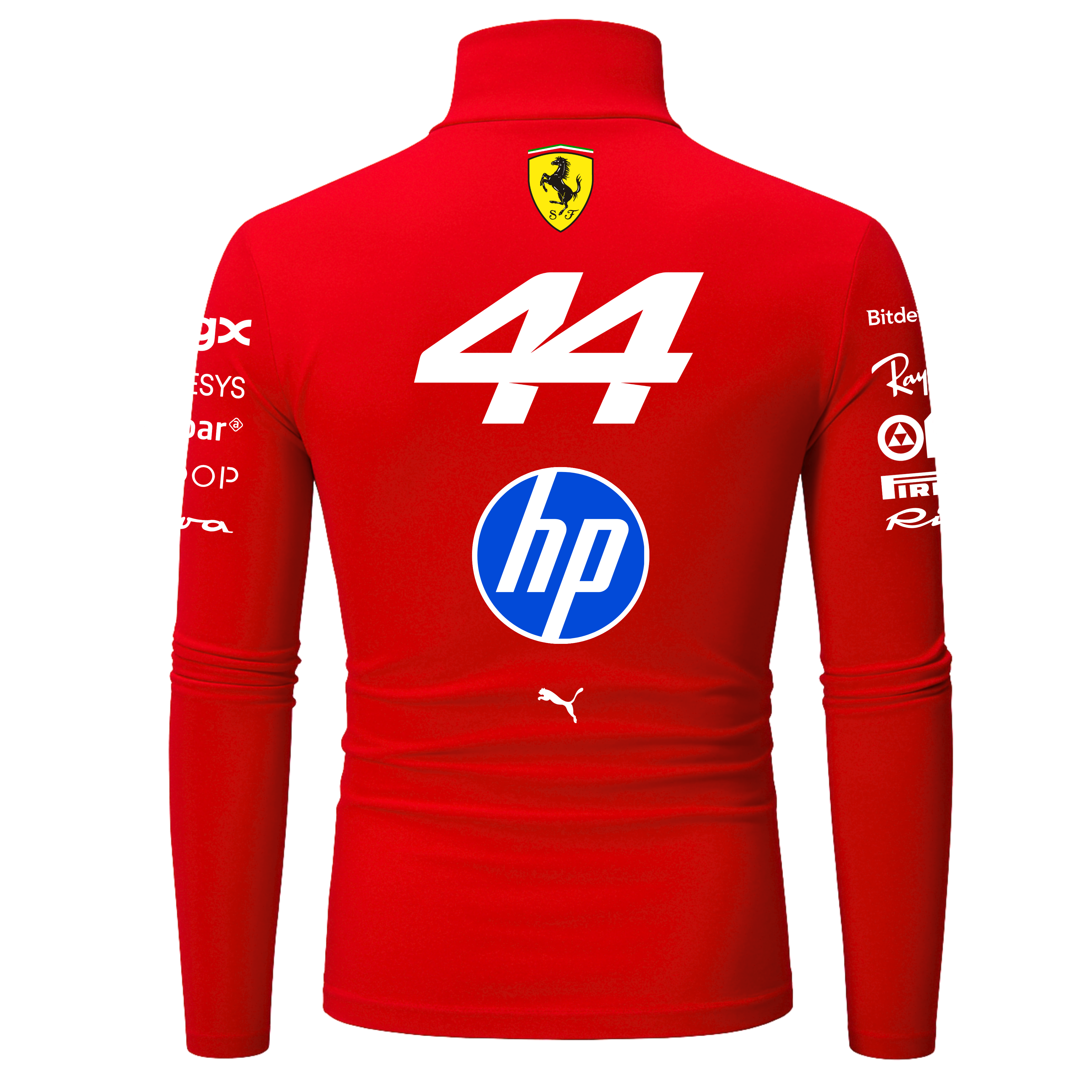 Blusa De Compressão Lewis Hamilton Ferrari - Vermelho