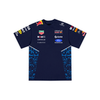 Camiseta De Algodão Max Verstappen Red Bull - Azul Marinho
