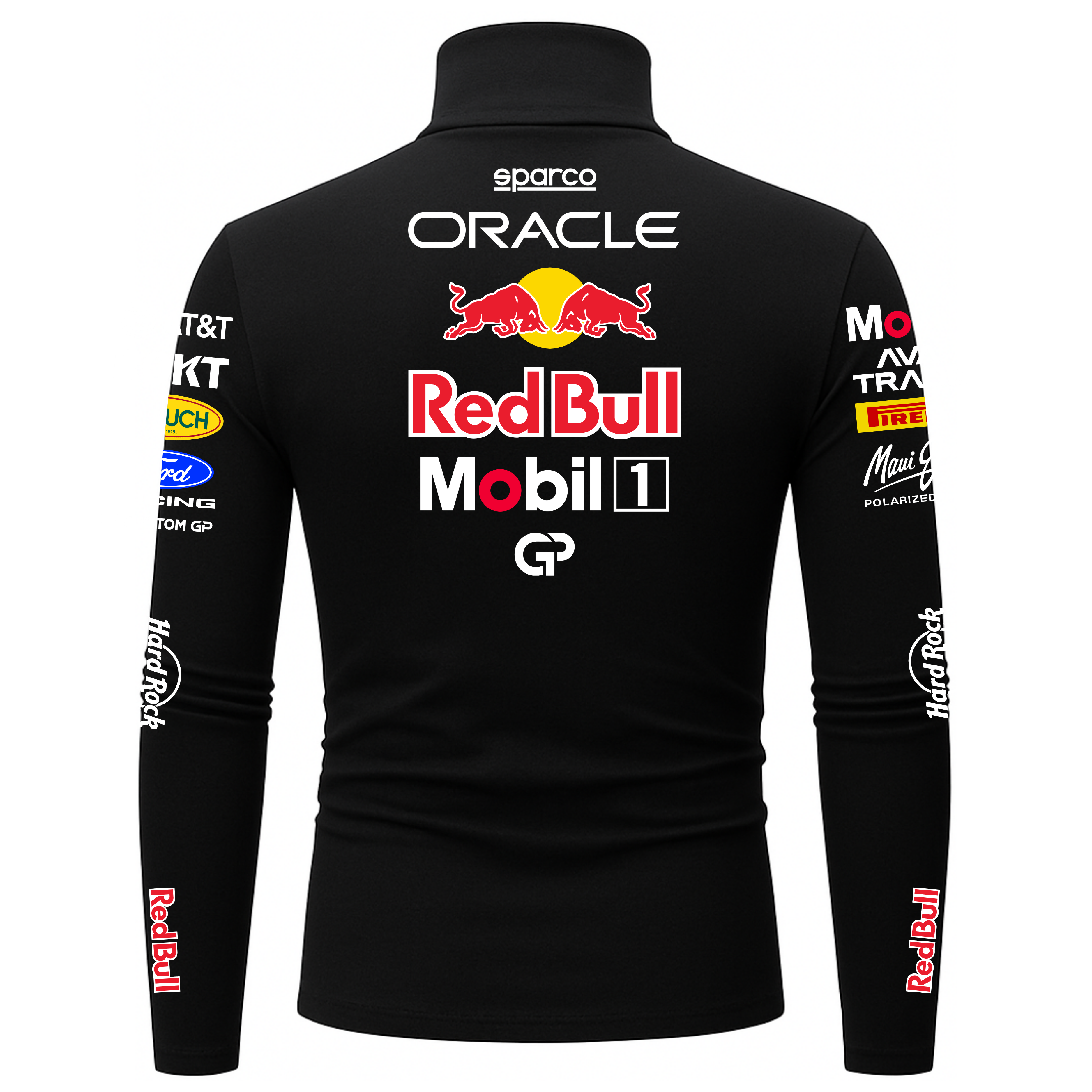 Blusa De Compressão Max Verstappen Red Bull - Preto