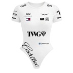 Body Curto Feminino Valtteri Bottas Cadillac - Branco