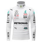 Blusa De Compressão Lewis Hamilton Mercedes - 2025 - Branco