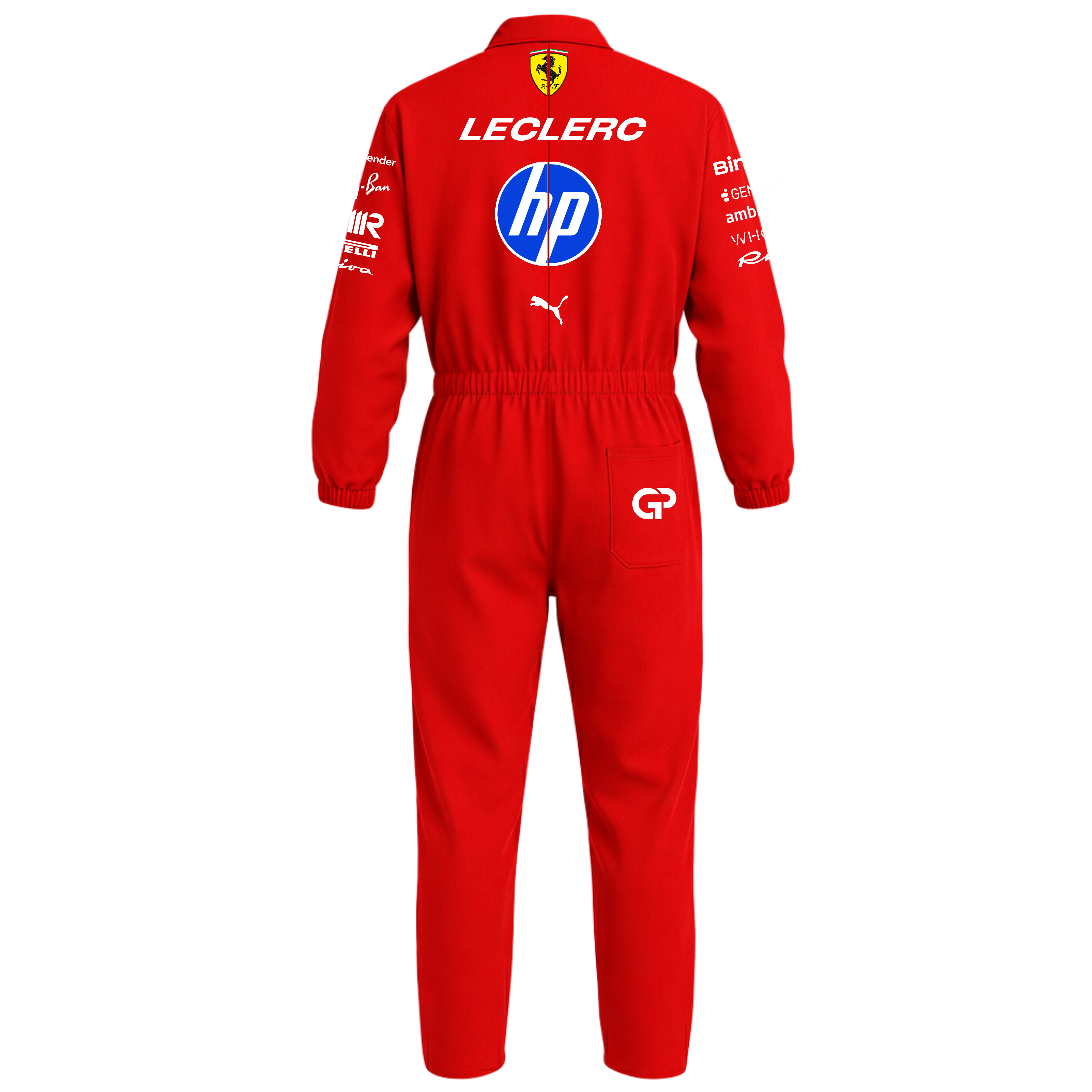 Macacão Oxford Charles Leclerc Ferrari - Vermelho