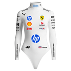 Body Feminino Lewis Hamilton Ferrari - Branco