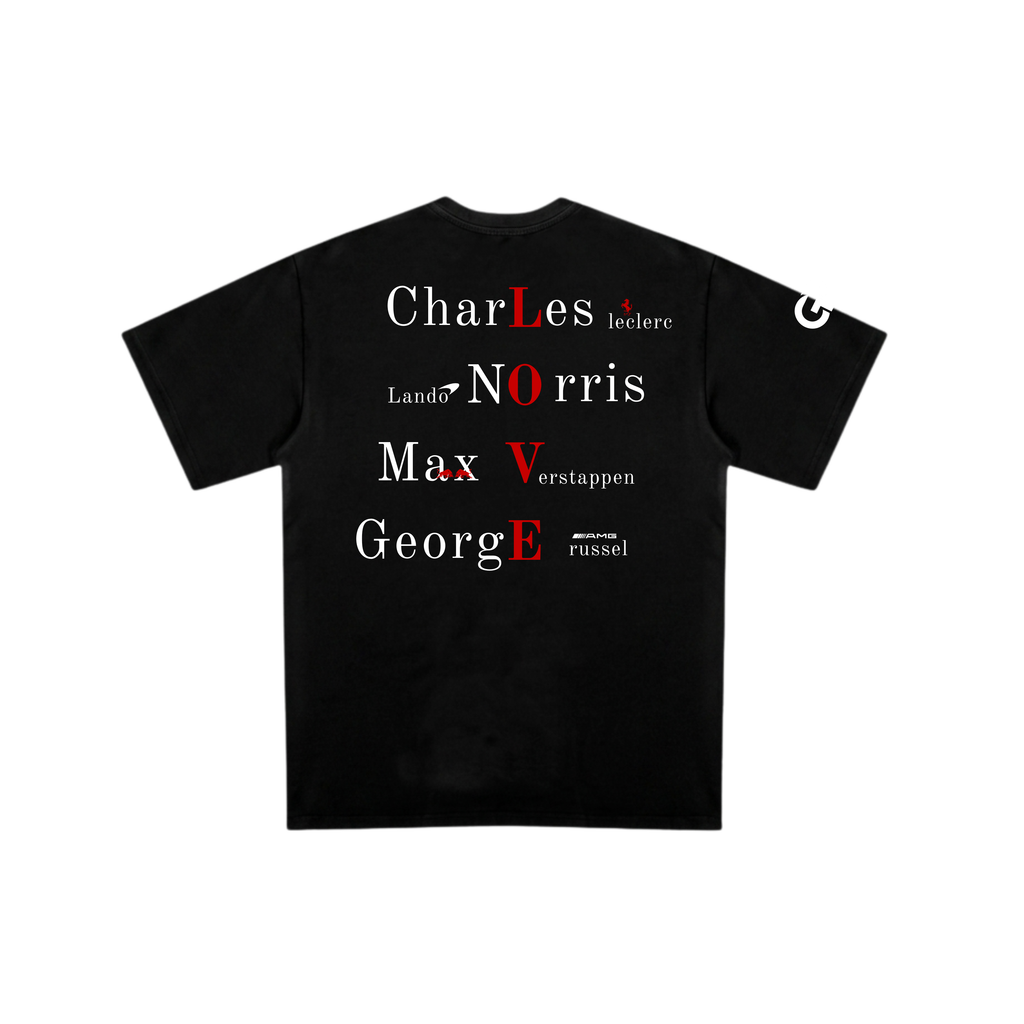 Camiseta De Algodão Pilotos  - Preto