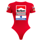 Body Curto Ayrton Senna 1983 - Vermelho
