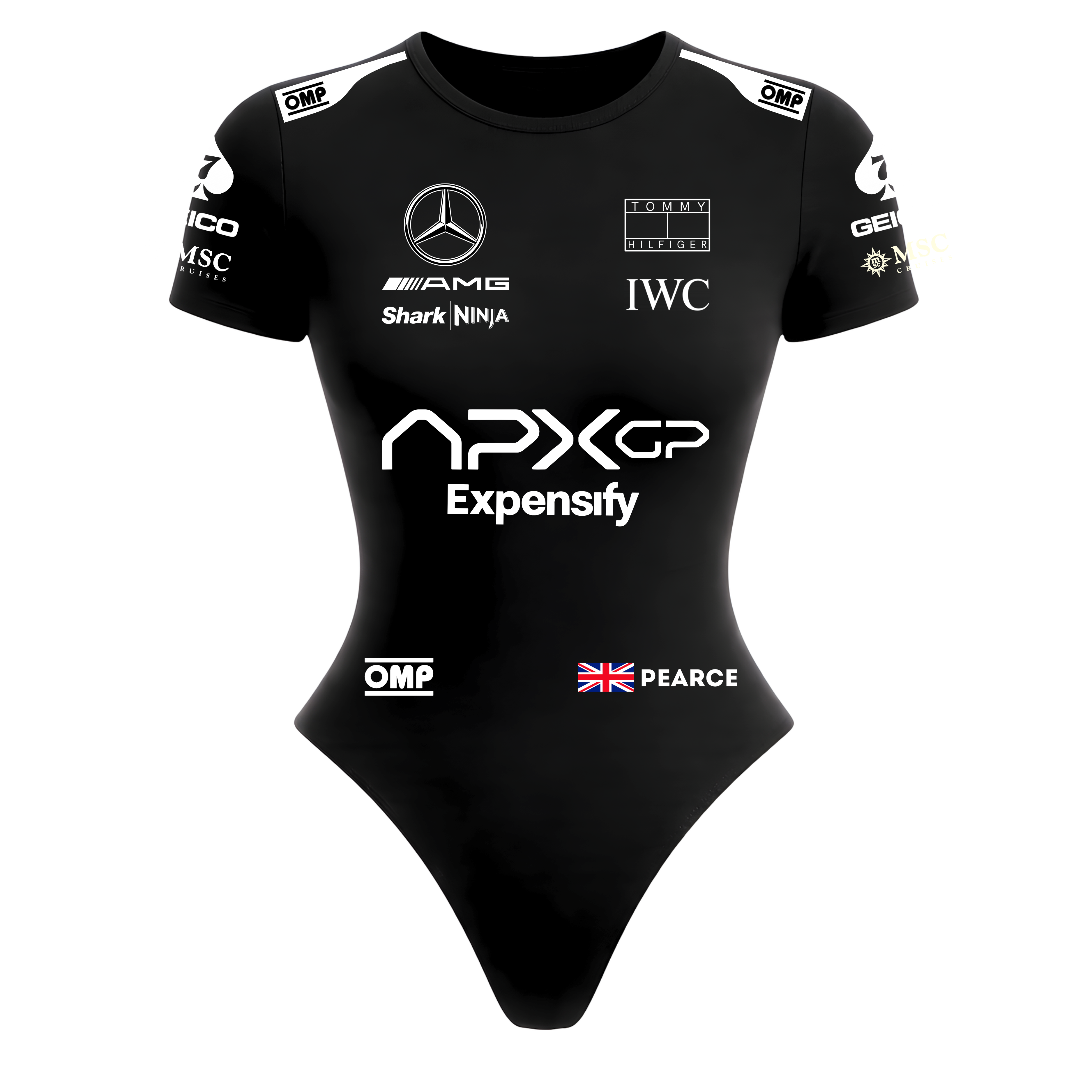 Body Curto APX GP Pearce - Preto
