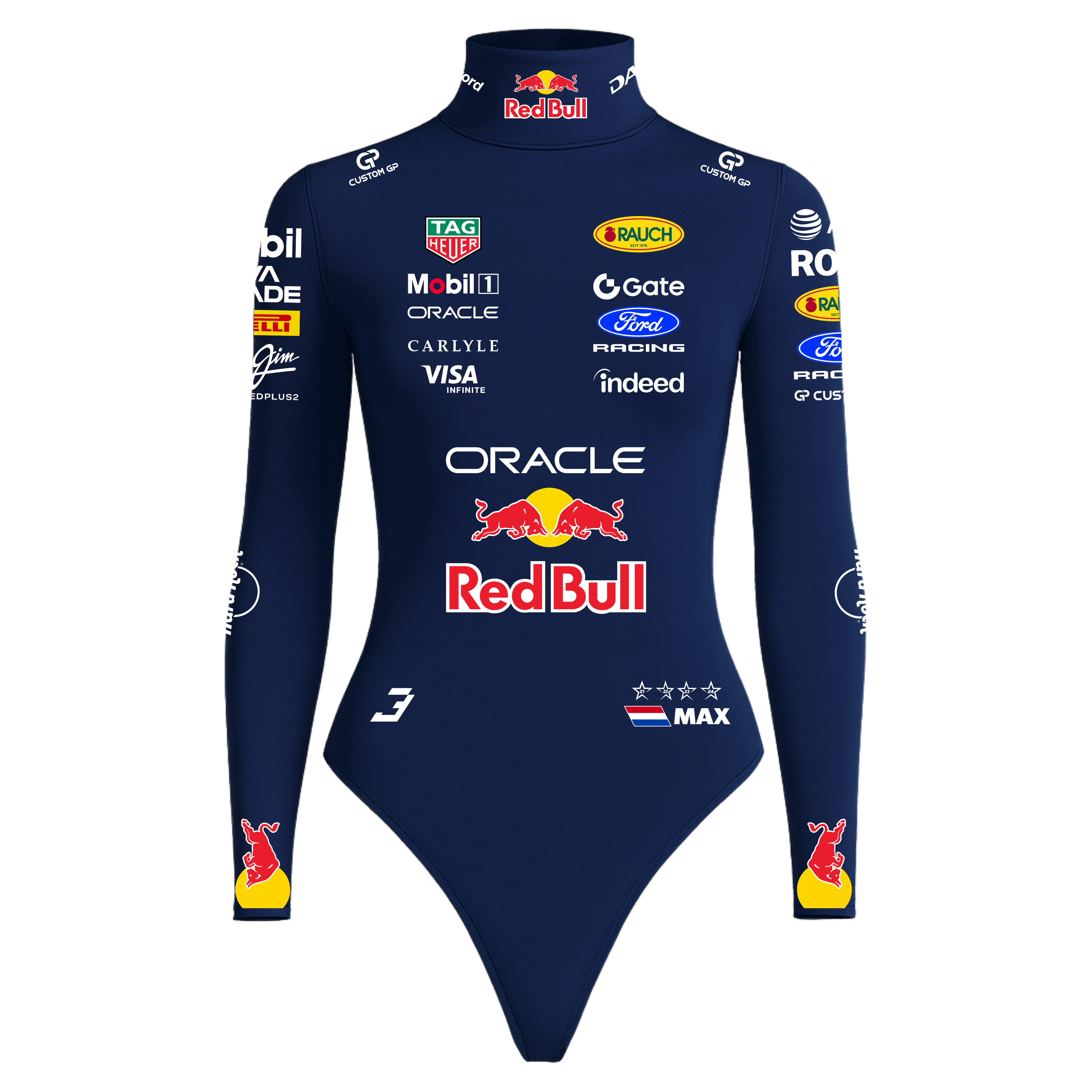 Body Max Verstappen Red Bull - Azul Marinho