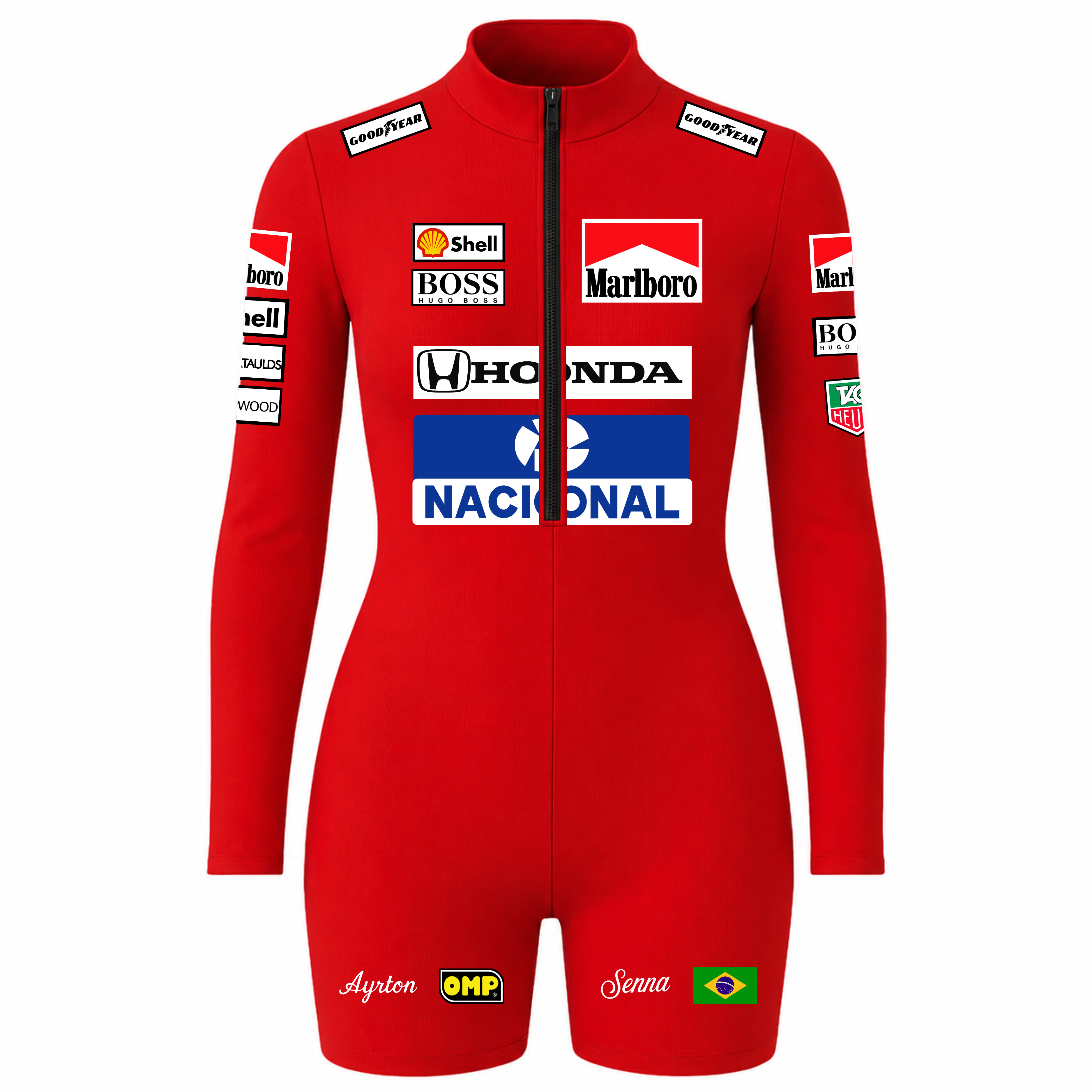 Ayrton Senna jumpsuit - Red