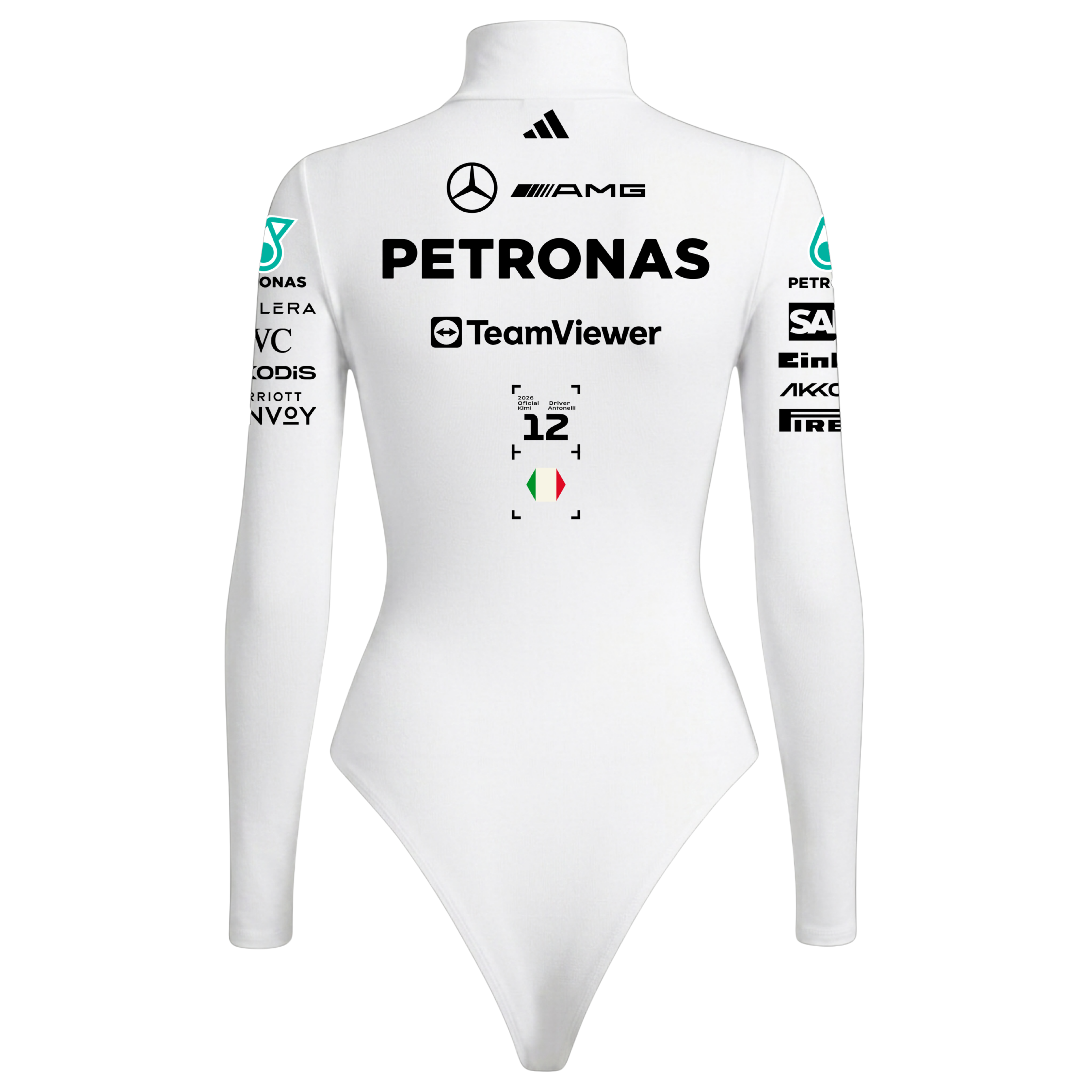 Body Feminino Kimi Antonelli Mercedes - Branco