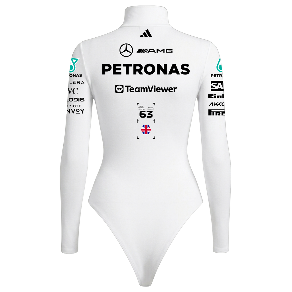 Body Feminino George Russell Mercedes - Branco