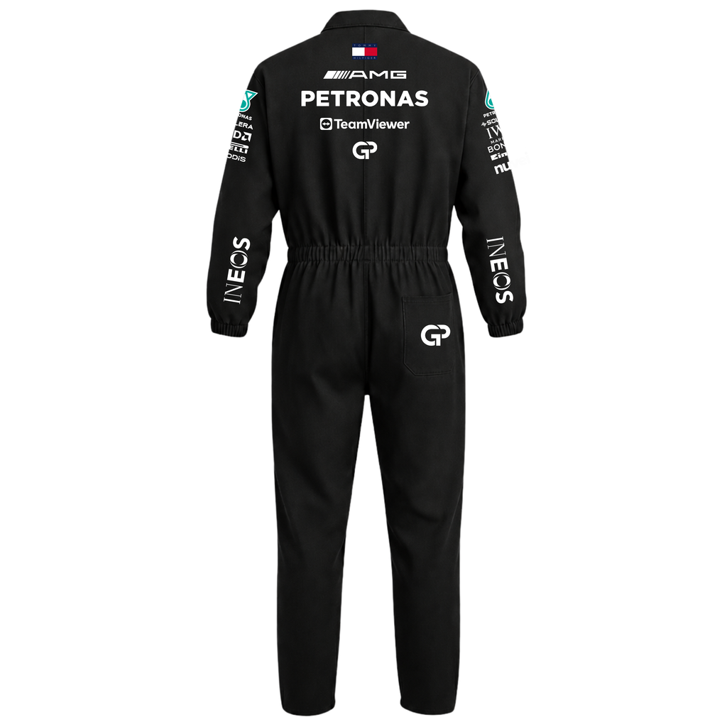 Macacão Oxford Lewis Hamilton Mercedes - Preto