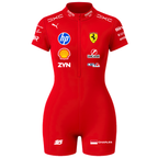 Macaquinho Curto Charles Leclerc Ferrari - Vermelho