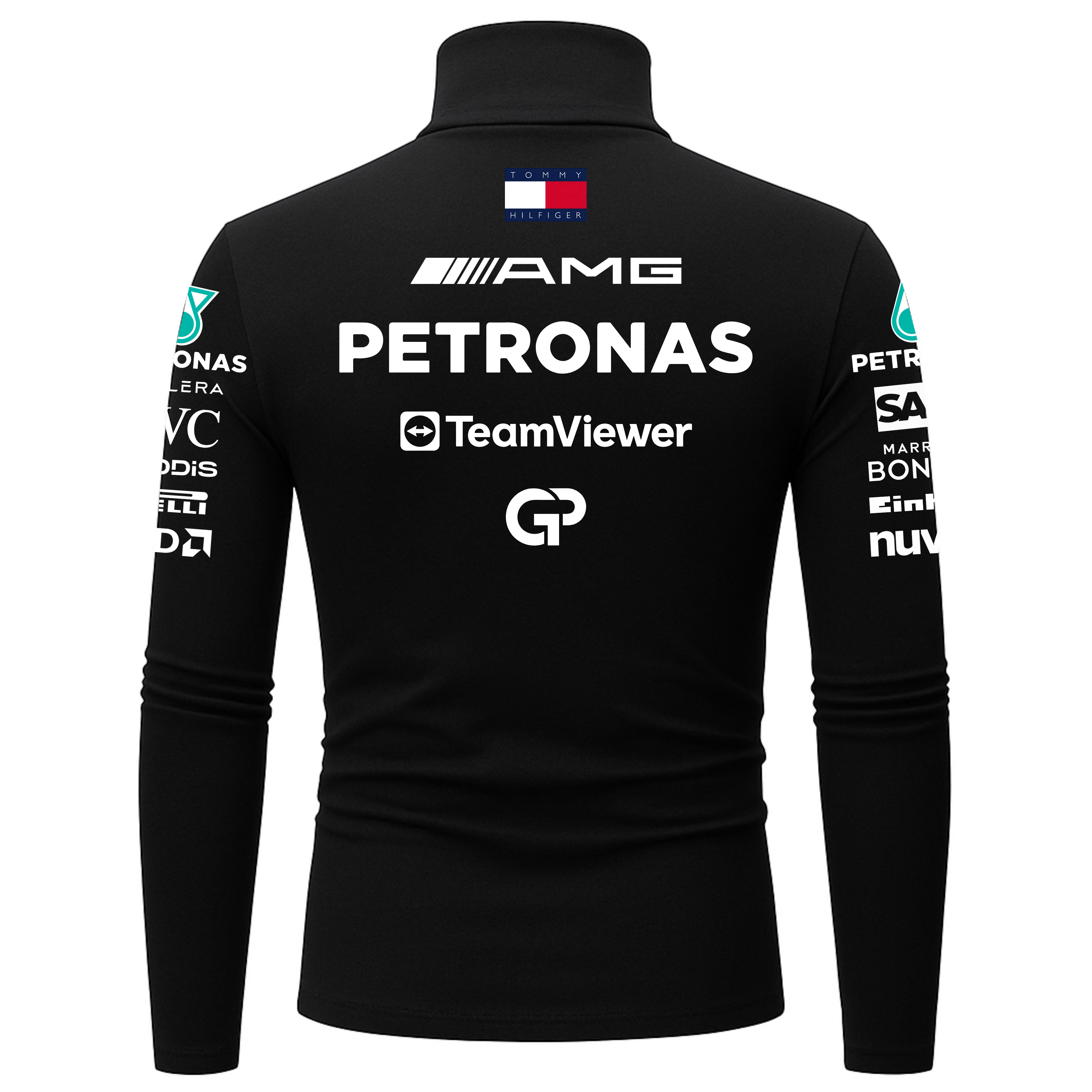 Blusa De Compressão Lewis Hamilton Mercedes - 2025 - Preto