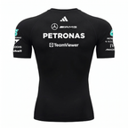 Camiseta De Compressão George Russell Mercedes - Preto