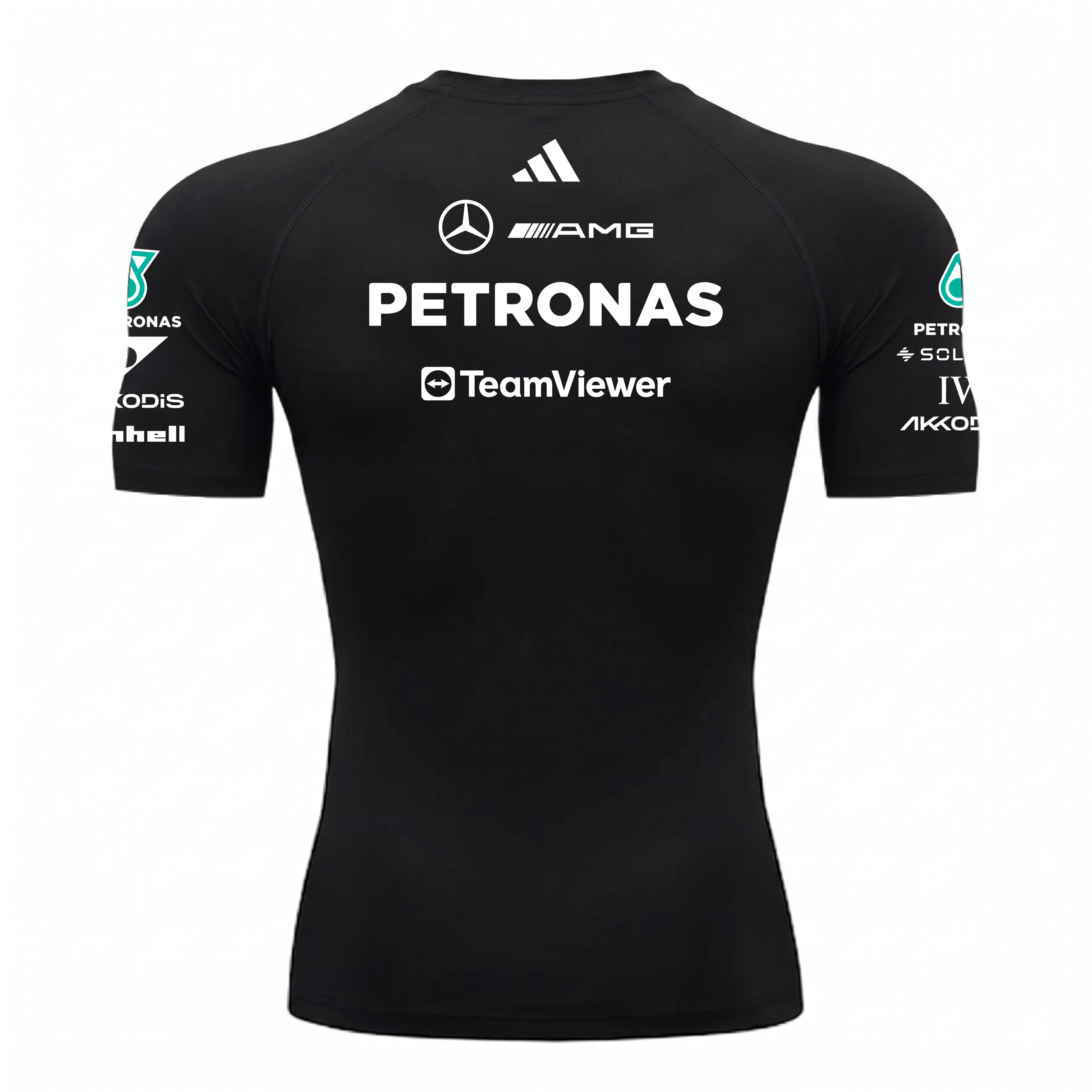 Camiseta De Compressão George Russell Mercedes - Preto