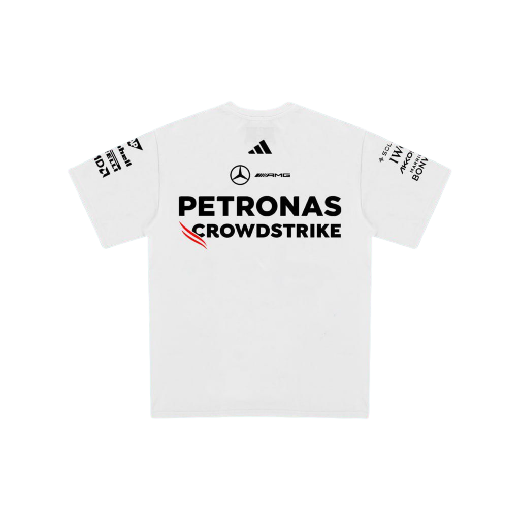 Camiseta De Algodão Mercedes - Preta
