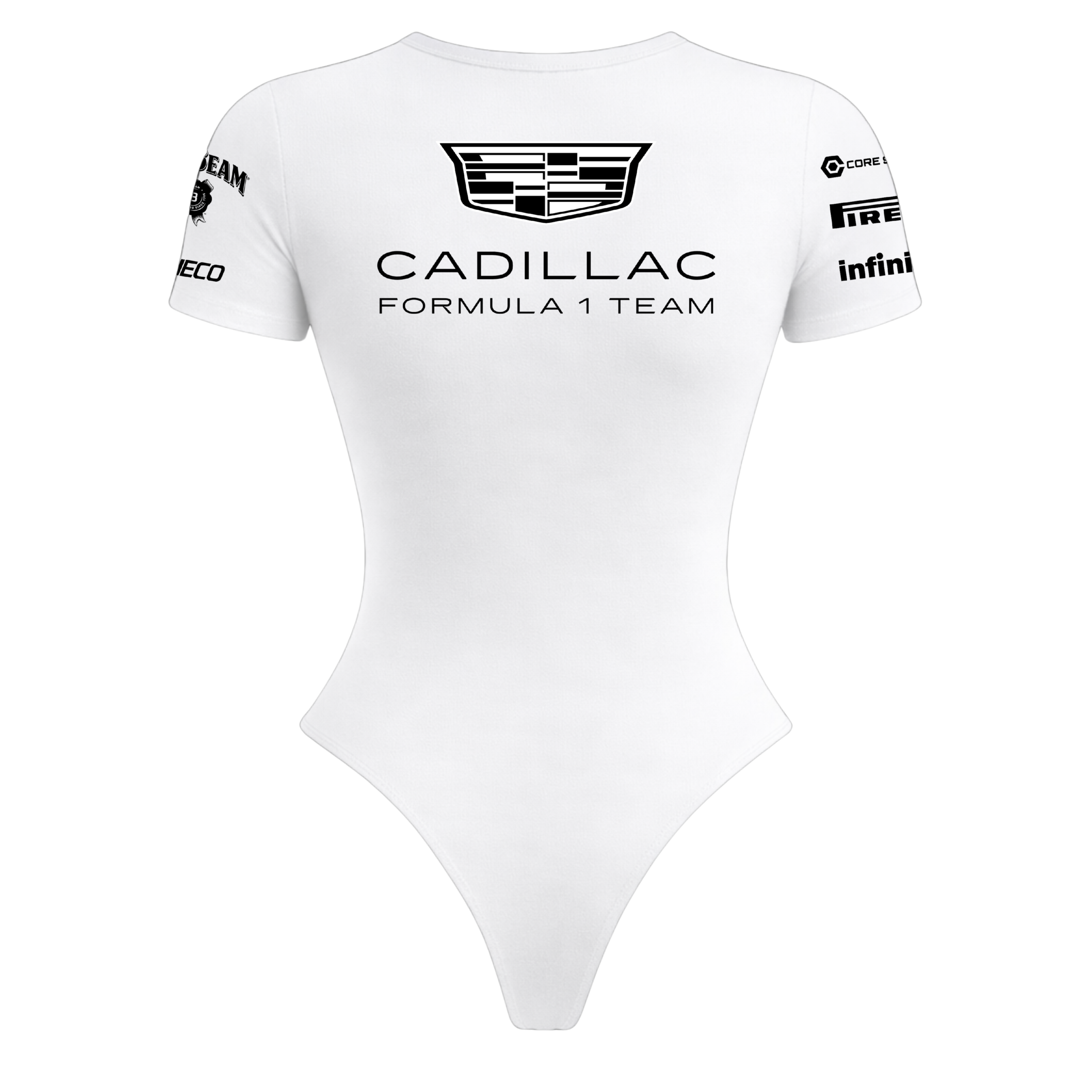 Body Curto Feminino Valtteri Bottas Cadillac - Branco