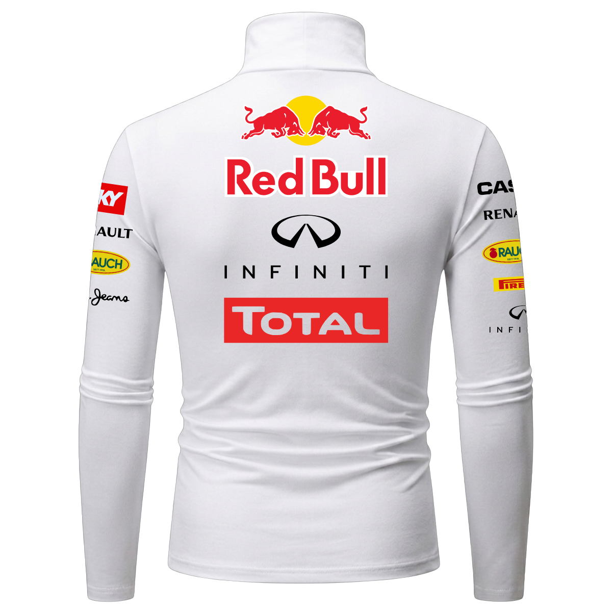 Blusa De Compressão Sebastian Vettel Red Bull - Branca