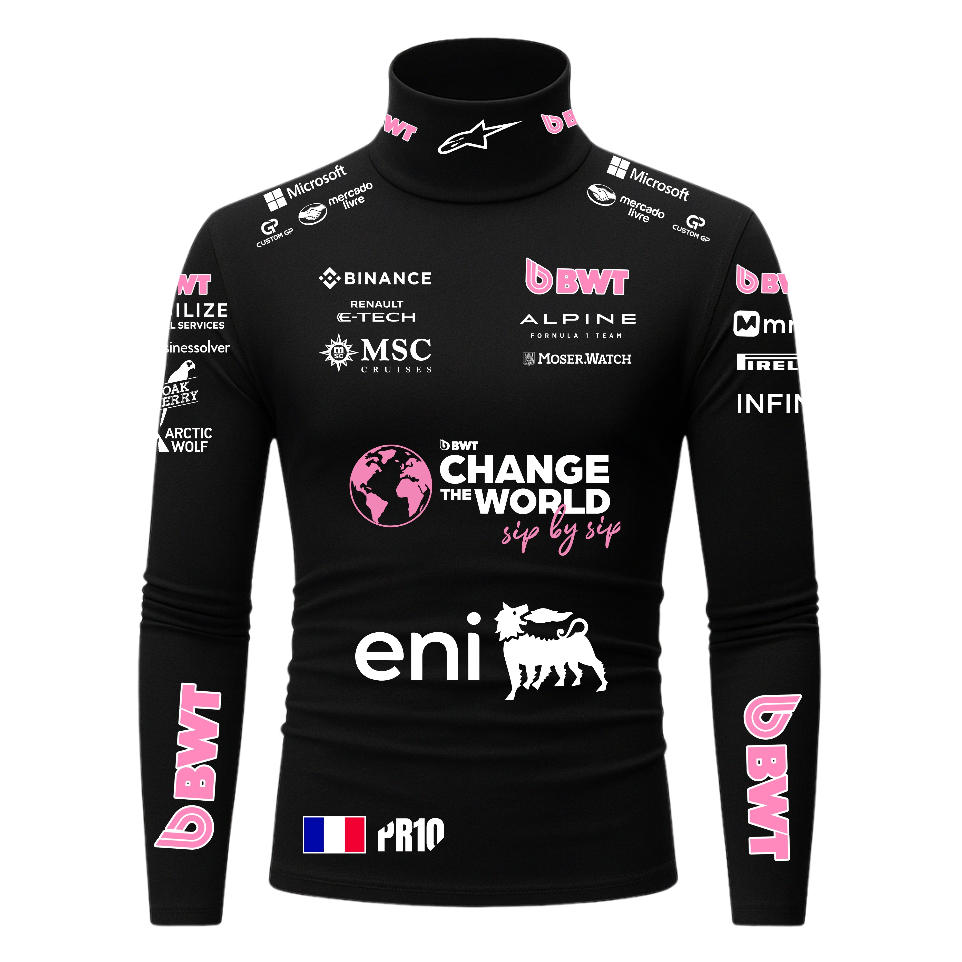 Blusa De Compressão Pierre Gasly Alpine - Preto