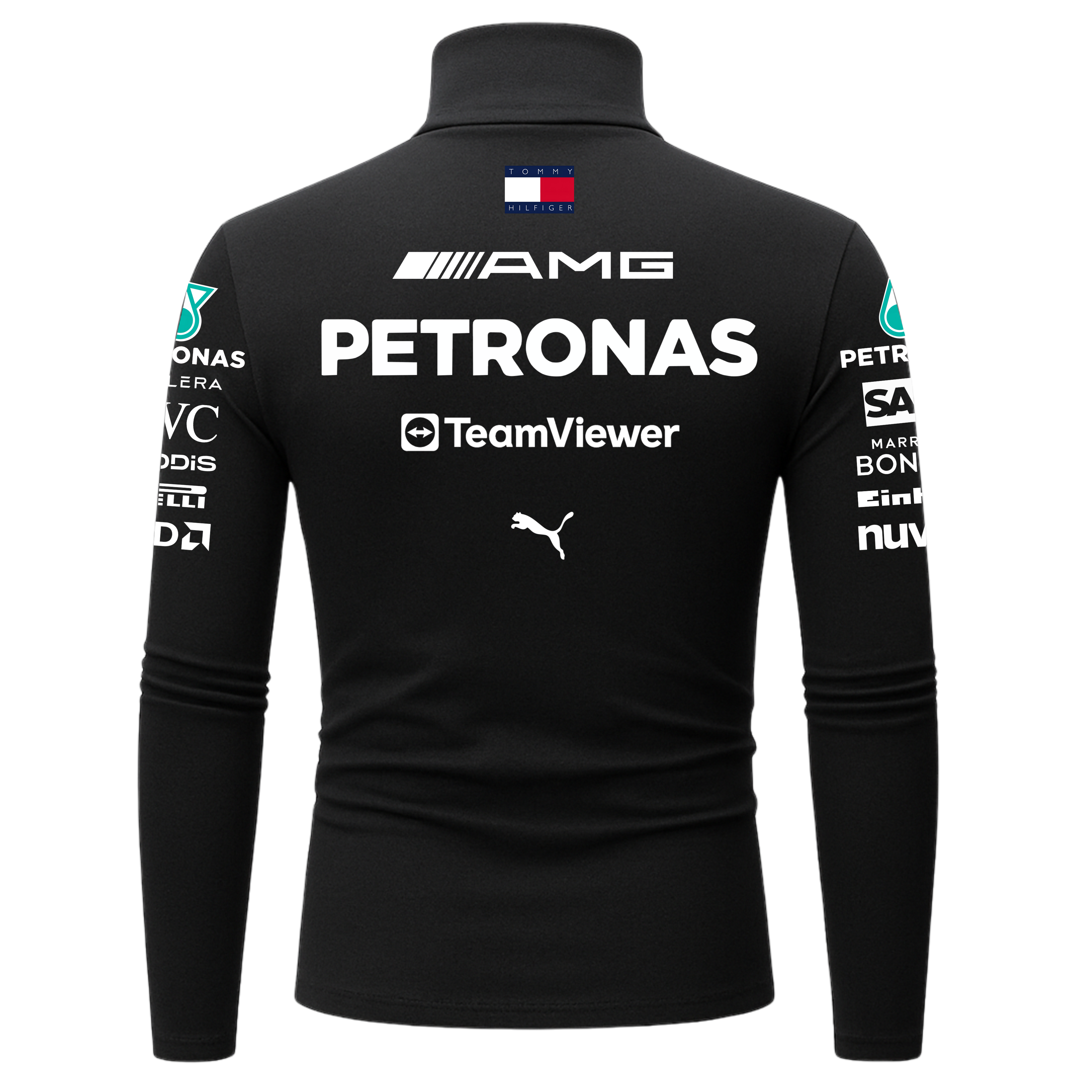 Blusa de compressão Mercedes - Preto