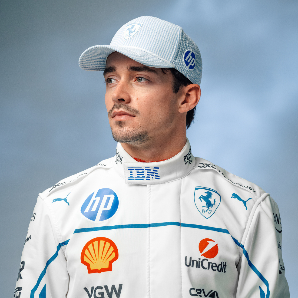 Boné Ferrari 2025 edição especial Leclerc