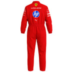 Macacao Oxford Charles Leclerc Ferarri Vermelho