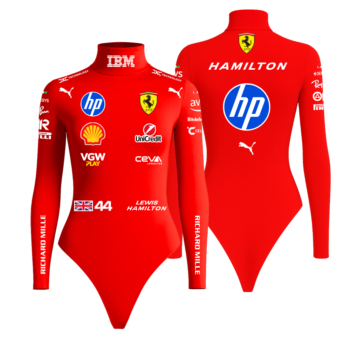 Body Lewis Hamilton Ferrari - Vermelho