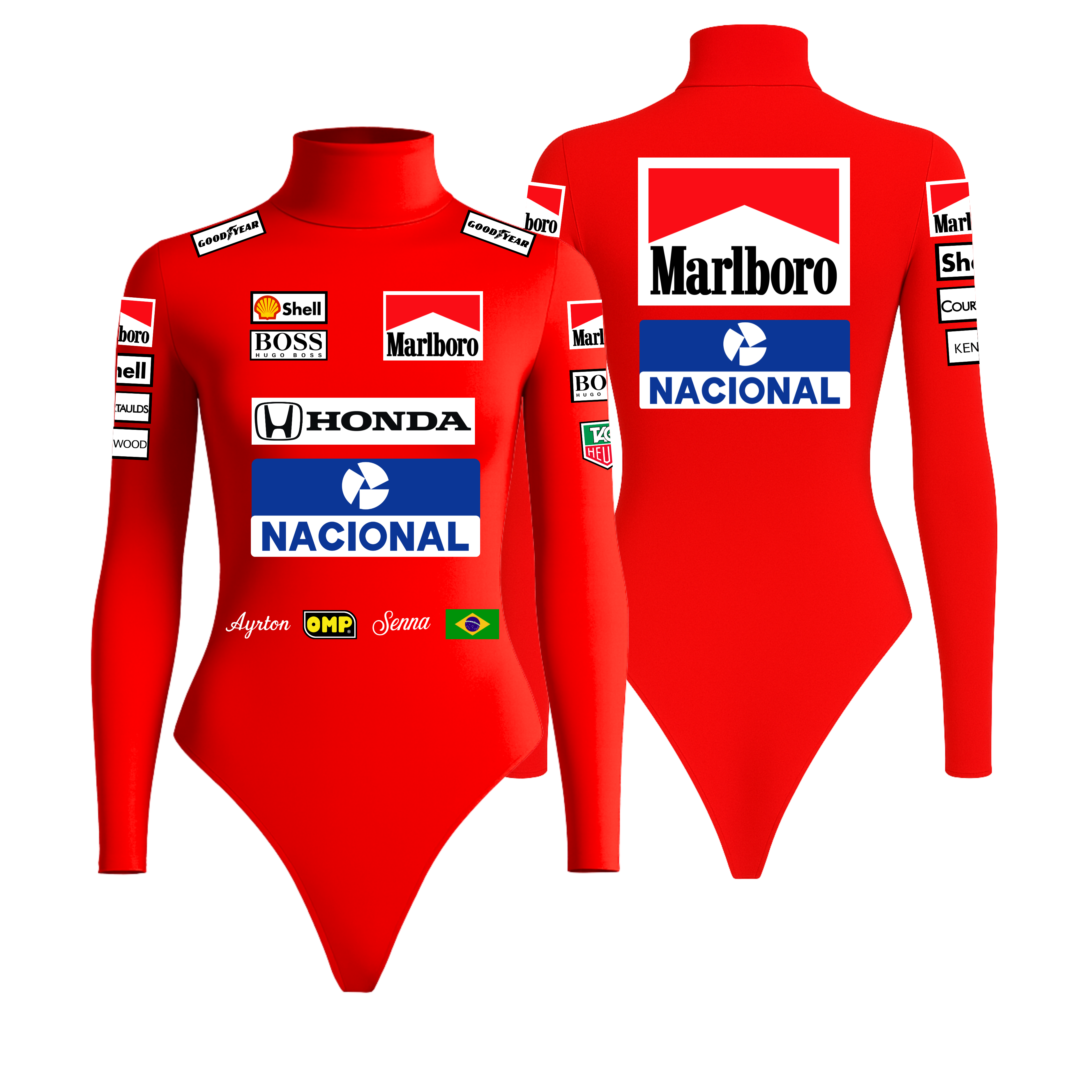 Body Ayrton Senna - Vermelho