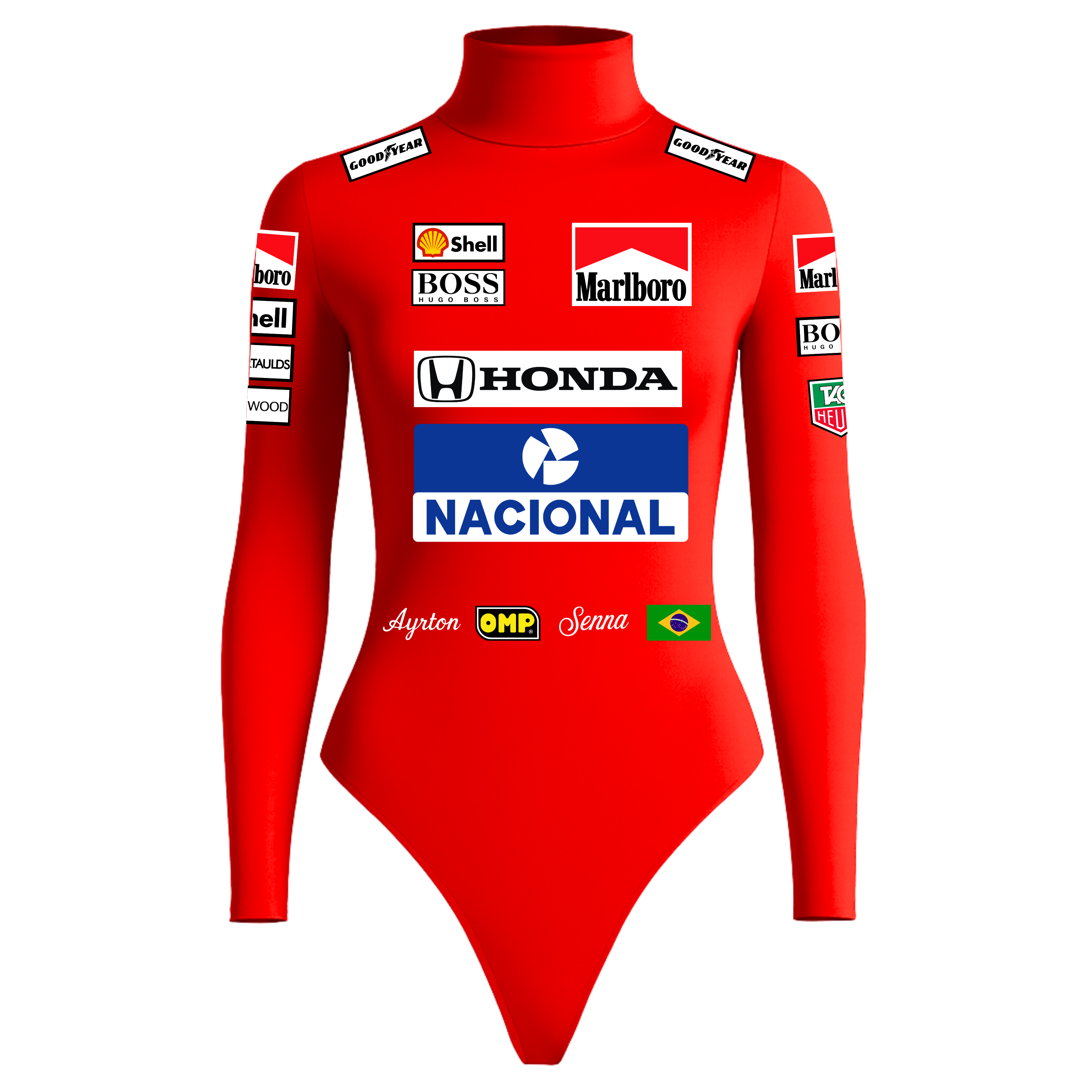 Body Ayrton Senna - Vermelho