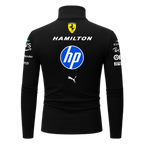 Blusa de compressão Lewis Hamilton Ferrari - Preto