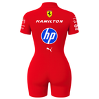 Macaquinho Curto Lewis Hamilton Ferrari - Vermelho