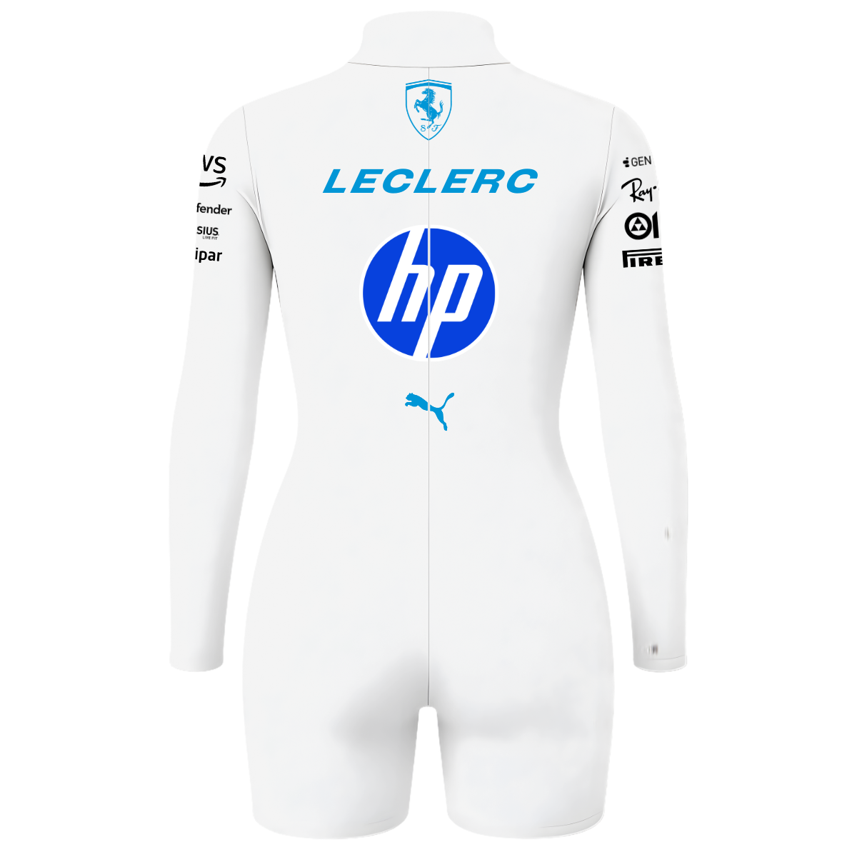 Macaquinho Charles Leclerc Ferrari - Branco