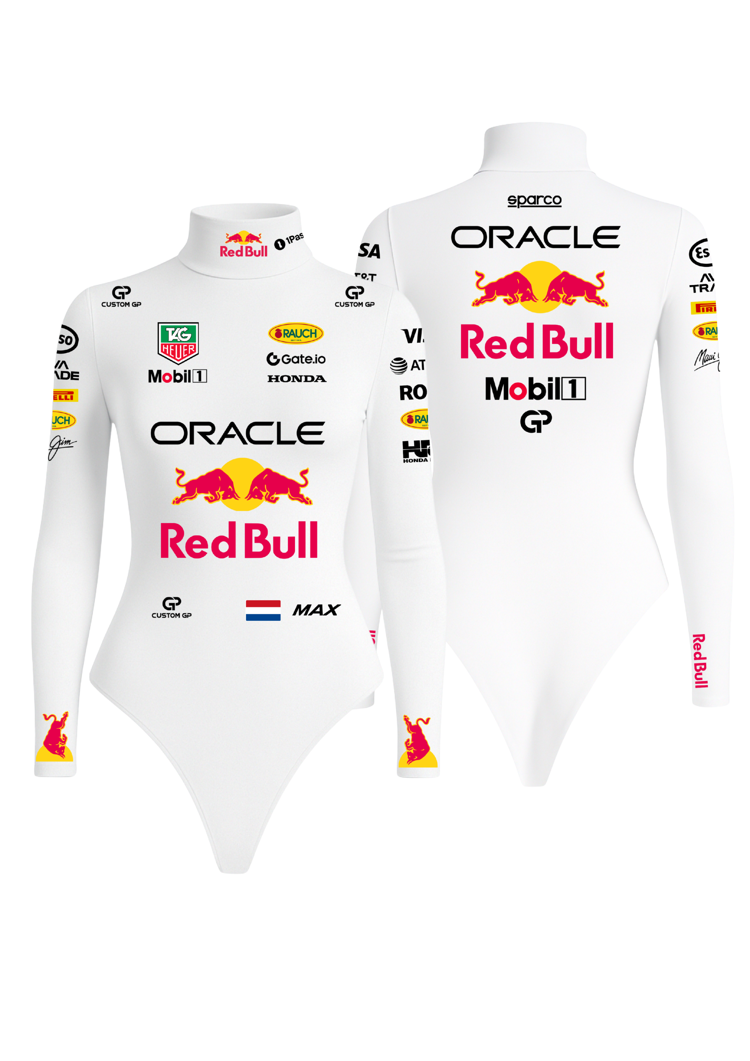 Body Max Verstappen Red Bull - Branco