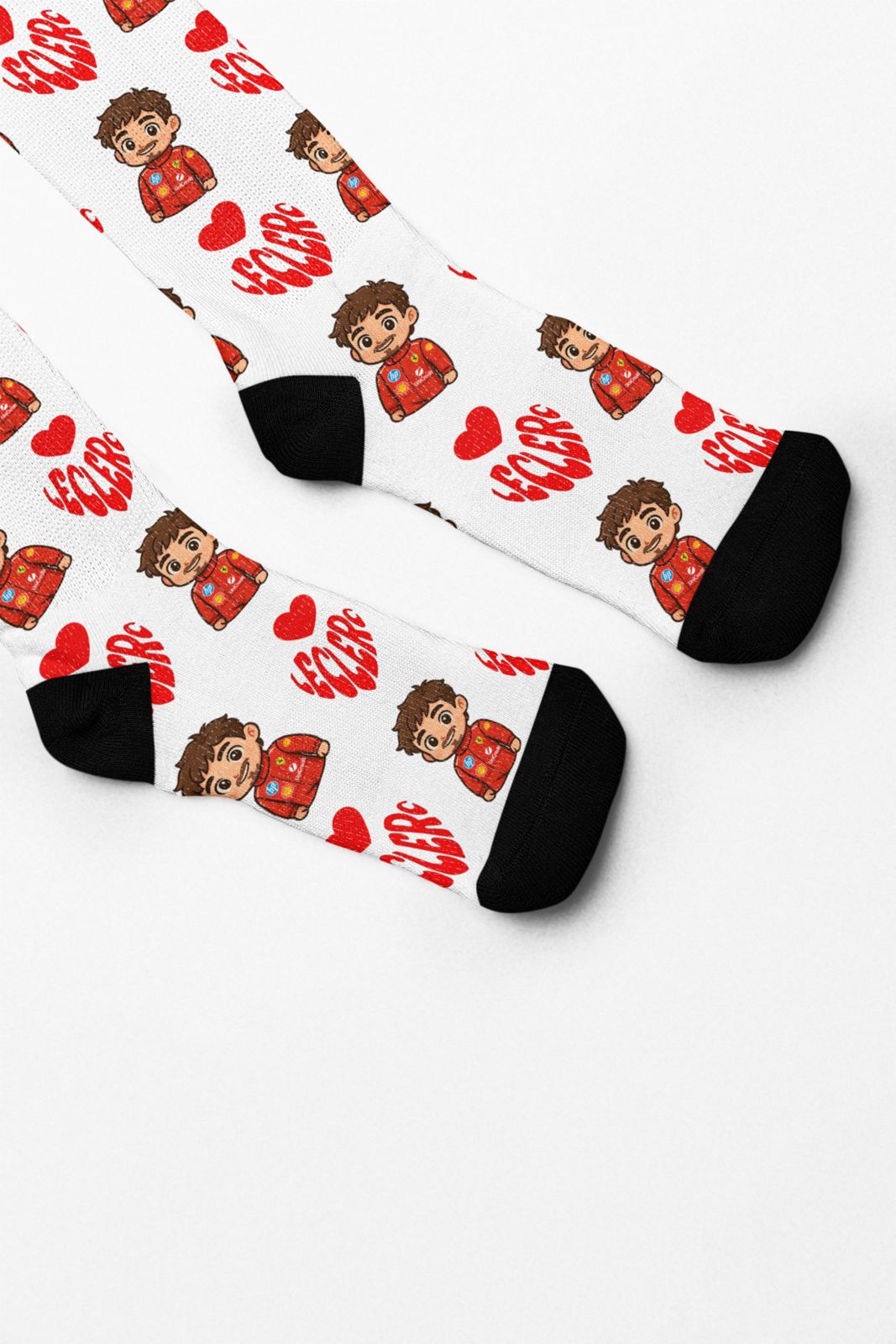 Meia Charles Leclerc Ferrari